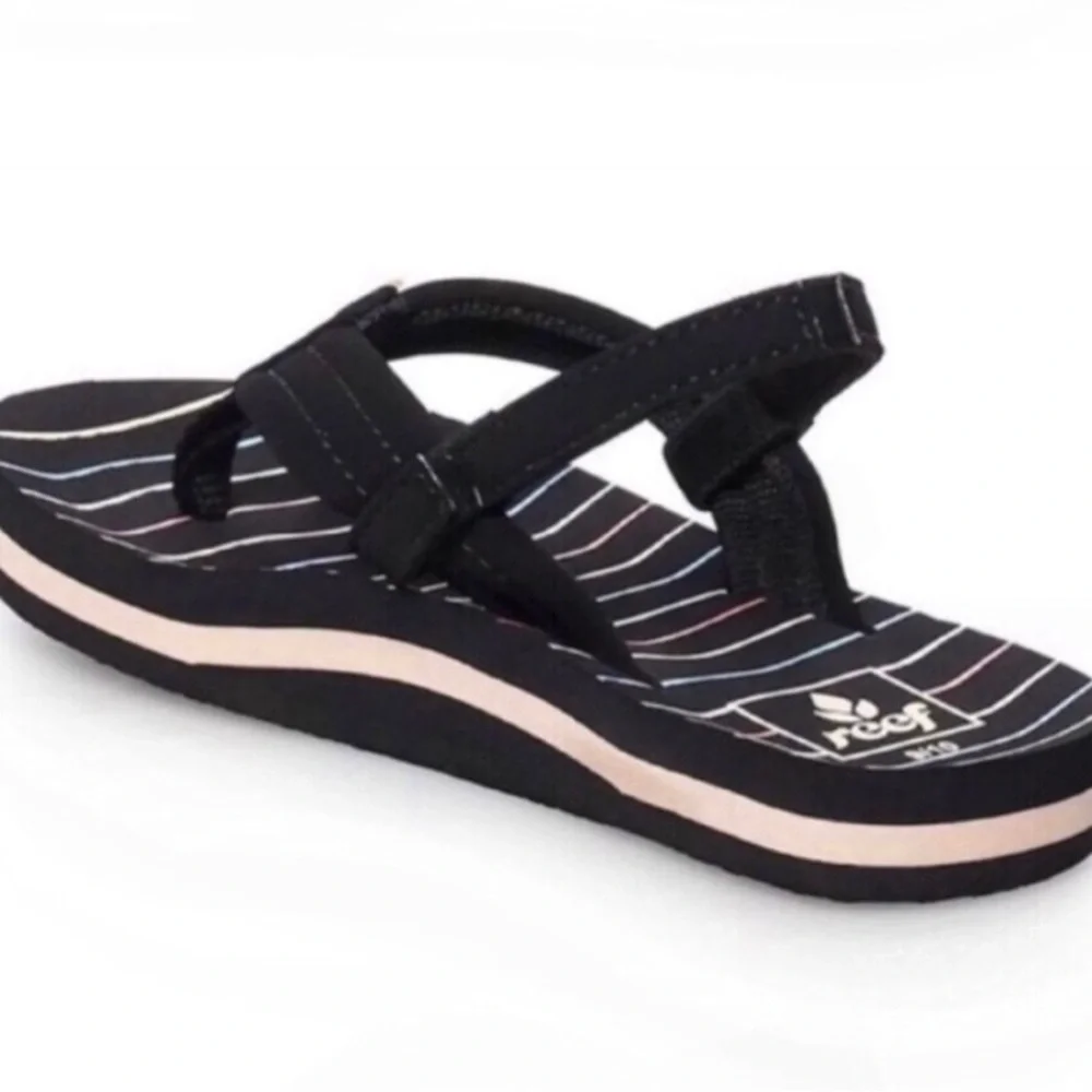 New Girls Sandals Shoes REEF Little Ahi Toddler Girls' Flip Flop Sandals Sz 5/6 - Picture 3 of 11